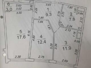 Продам квартиру 63 кв. м., 19/25, новый дом, жк 36-я Жемчужина.
