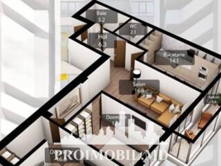 Vă propunem spre vânzare acest apartament cu 3camere, sect. Poșta ...