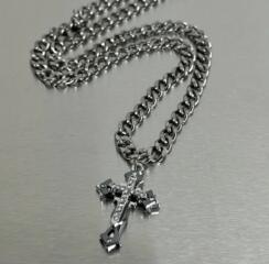 Цепь с крестом, новая.