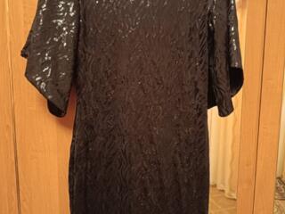 Платье чёрное паеточное