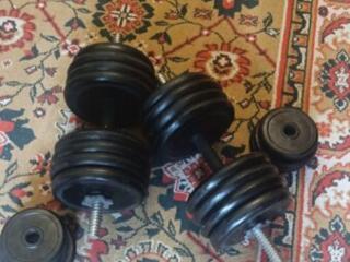 Продам разборные гантели на 30+ кг