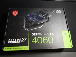 Продам видеокарту MSI GeForce RTX 4060 VENTUS 2X BLACK 8G OC!