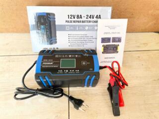 Автомобильное аккумуляторное зарядное устройство 8 ампер 12v-24v.