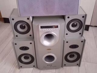 Система 5+1 Sven НТ-475 Сабвуфер + 3 колонки со встроенным усилителем