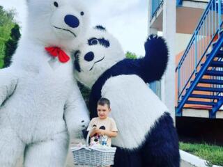 Аниматоры, Белый мишка, Ростовые куклы шоу звёзды.