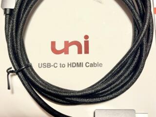 Кабель UNI USB-C to HDMI Cable 4K 1.8 метра