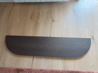 Полка округленная цвет венге