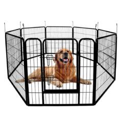 Усиленный манеж для собак 6 секций. Высота 80 см