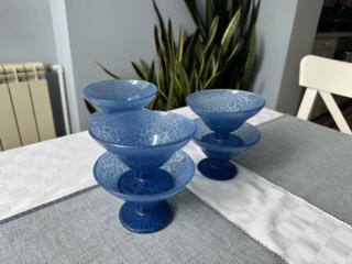 Стеклянные немецкие чаши Креманки для мороженого и десертов