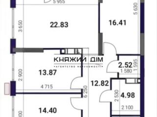 Продаж 3-кімнатої квартири в новому ЖК Great.Загальна площа квартири .