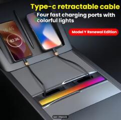 Быстрая зарядка с подсветкой для Tesla Model 3/Y