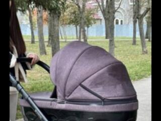 Продам детскую коляску Adamex Chantal 2v1 универсальную серого цвета