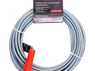 Трос для прочистки канализации 9 мм х 10 м Kraft & Dele KD11767