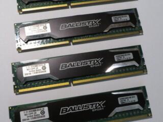 Комплект ddr3 на 32GB (4 по 8GB) Сrucial (серия "Ballistix sport")