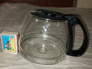 Стеклянная колба заварник с крышкой, для кофемашин.