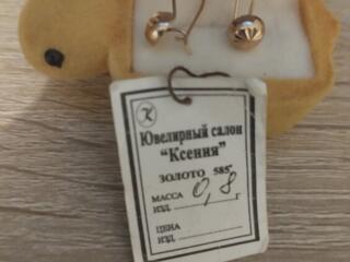 Серьги детские