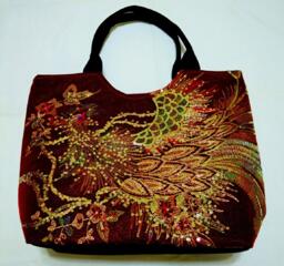 Новая летняя сумка из ткани с жёстким каркасом