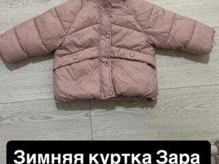 Зимняя куртка Зара 12-18 мес
