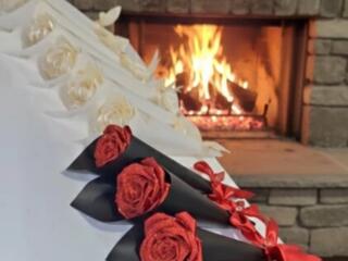 Делаю на заказ букеты из атласной ленты