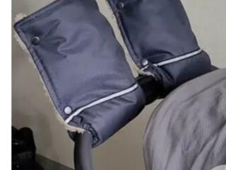 Рукавицы из овчины на коляску для мамы