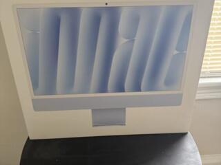 Абсолютно новый Apple iMac 24 дюйма, процессор M4, синий