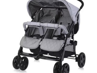 Carucior Lorelli pentru Gemeni Twin Cool Grey, Varsta 0+, 
