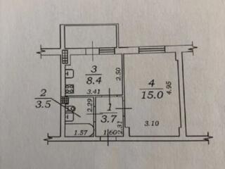 Продам квартиру 33 кв. м., 3/5, новый дом, жк 7 Небо.