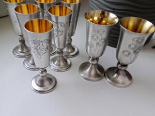 Серебряные рюмки. Цена за грамм.