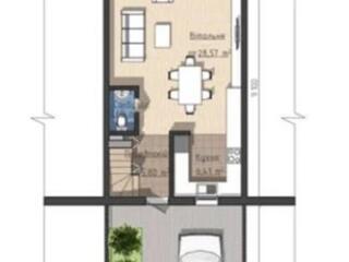 Продам двухэтажный таунхаус 53 кв. м., Червоный Хутор.