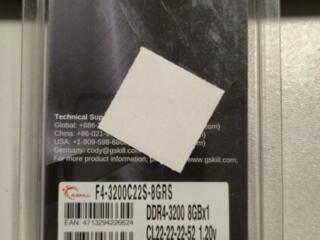 Оперативная память, GSkill DDR4 8GB 3200MGz SO-DIMM