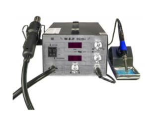 Термовоздушная паяльная станция WEP 952D+ компрессорная, фен, паяльник