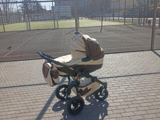 Продам коляску, кроватку, электрокачели