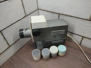 Проектор, диафильмы. Рабочий. Производство СССР. Бельцы