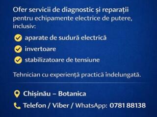 Reparația echipamentelor electronice și electrice