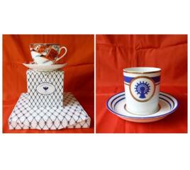 Императорский фарфор чашка с блюдцем в подарочной упаковке