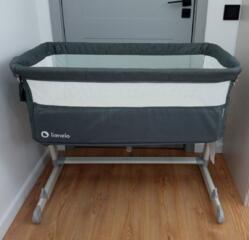 Patuc - leagan de firma Lionelo cu rotile pentru nou - născuți. Кроват