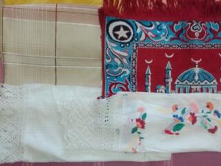 Cкатерть лен клетка 1,5 х 1,5 м 200 руб., накидка