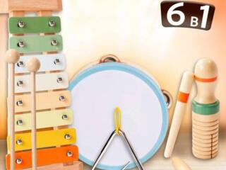 Набор деревянных музыкальных инструментов (11 предметов)| НОВОЕ