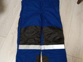 Штаны на лямках, рабочие, теплые, размер 52.