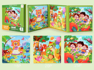 Магнитный пазл книжка 3 в 1| НОВЫЕ