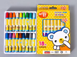 Мелки-карандаши восковые 12 и 18 цветов| НОВЫЕ| АКЦИЯ НА 8 МАРТА