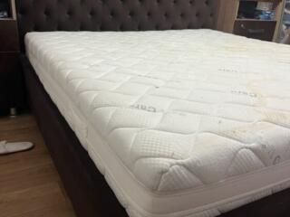БОЛЬШАЯ(180/20) качественная кровать с высоким изголовьем, МАТРАС НОВЫЙ