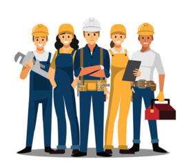 Бригада рабочих ищет работу