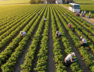 Набираем работников для работы в Германии. Сбор клубники!