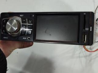 Автомагнитола, конденсатор, сабвуфер, динамики