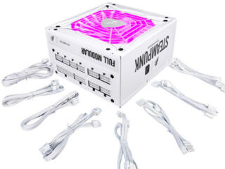 Белый Блок питания 1STPLAYER PS-750AX STEAMPUNK 750W 80+Silver