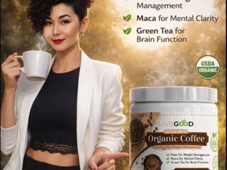 Здоровый органический кофе для контроля веса с грибами