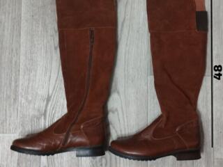 Продам зимние кожаные сапоги