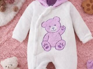 Комбинезон плюшевый возраст 0-3 месяца