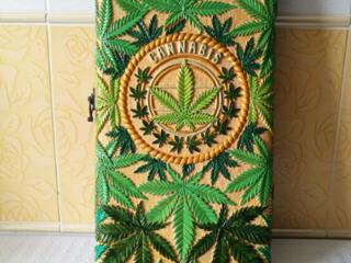 Нарды резные картина Канабис эксклюзив!